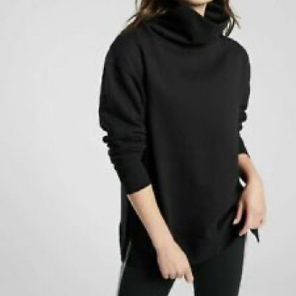 Athleta M black 24/7 funnel neck sweatshirt - Picture 6 of 11
